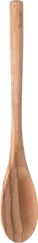 Vista 9 de Tovolo Cuchara de madera ranurada, utensilio de cocina de madera de olivo para cocinar y servir, spoodle de madera natural con agarre cómodo
