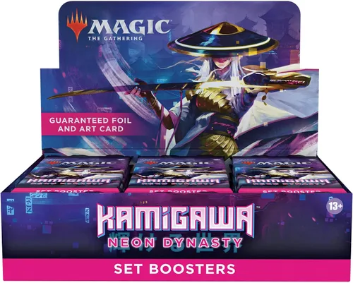 Vista 6 de Magic: The Gathering Kamigawa: Neon Dynasty Set Booster Box 30 paquetes (360 cartas mágicas)