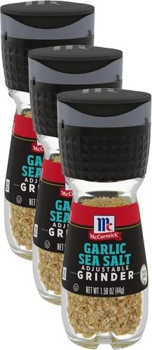 Vista 9 de McCormick Molinillo de sal marina de ajo, 1.58 oz