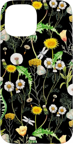 Vista 6 de iPhone 11 Pro Wildflowers Botanical Daisy Flores Dandelion Libélula Estuche de regalo