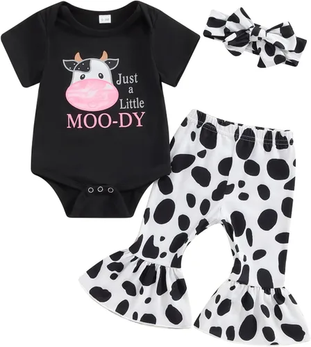 Vista 15 de Sejardin Ropa de verano para bebé y niña, recién nacida, manga corta, con letras, mameluco elástico con diadema