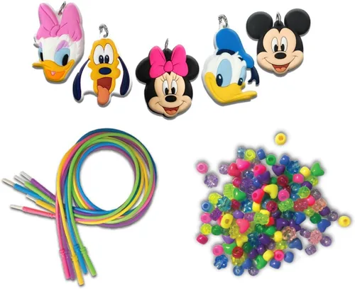 Vista 3 de Tara Toys Conjunto de actividades de collar de Minnie Mouse Includes 5 Charms, 150 Beads and 5 Necklaces in a Portable Storage Case; Ideal Disney