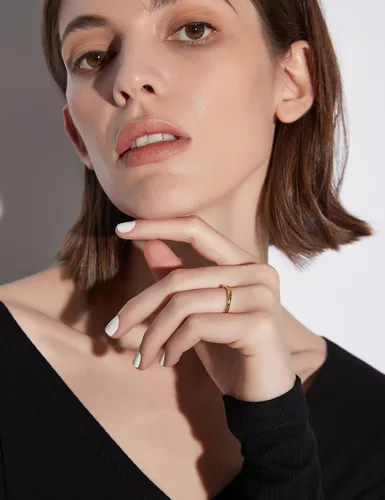 Vista 4 de Greenpod - Alianzas de boda y compromiso para mujer y hombre, anillos delgados de tungsteno de 564, 532, 1564depulgada, en color oro rosa, plata