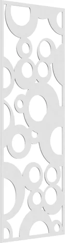 Vista 158 de 9 3/8"W x 24 3/8"H x 1/4"T Farwell Decorativos Paneles de Pared de Madera Calado, Hickory