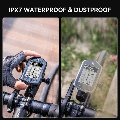 Vista 4 de XOSS NAV Plus - Computadora de bicicleta GPS con Bluetooth, 2.4 pulgadas Ant+ Bike Computadora inalámbrica con batería de 33 horas de duración, IPX7