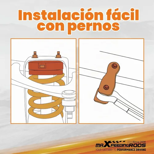 Vista 5 de Kit de nivelación de elevación de 7,5 cm delantera y 5 cm trasera para Nissan Frontier Xterra 2005-2023, para Suzuki Equator 2009-2012, espaciadores