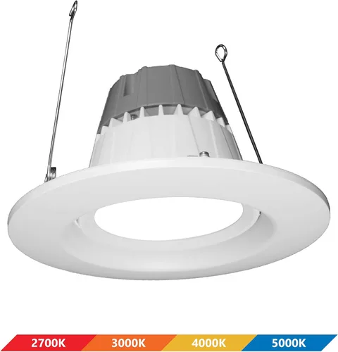 Vista 4 de NICOR Lighting DCG Series - Lámpara empotrable LED de 6 pulgadas, 2700 K (DCG621202KWH)