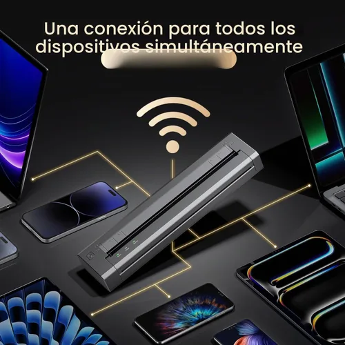 Vista 7 de Phomemo Impresoras portátiles inalámbricas G100 Pro AirPrint para viajes