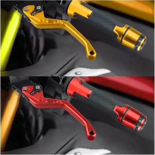 Vista 4 de Freno de mano Accesorios de motocicleta Palancas de embrague de freno, manillar, empuñaduras de mano para Yamaha FZ07 FZ-07 2014-2021 2015 2016 2017