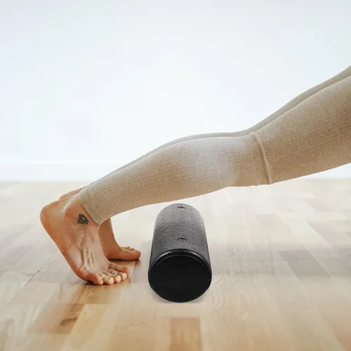 Vista 7 de Rodillo de yoga de espuma de alta densidad para masaje de tejido profundo y rodillo de fitness firme muscular para aliviar la circulación, adecuado