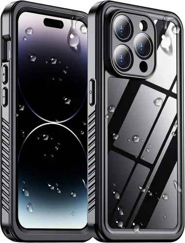 Vista 12 de Funda impermeable para iPhone 12, impermeable, antideslizante, a prueba de golpes, para iPhone 12, color negro