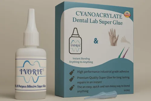 Vista 6 de Ivorie Adhesivo de pegamento instantáneo - Laboratorio dental (mediano - 1 oz)