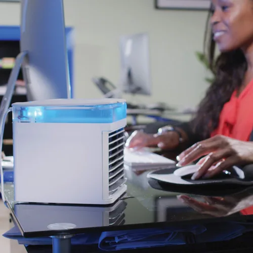 Vista 5 de Arctic Air Enfriador de aire evaporativo Pure Chill de Ontel - Potente enfriador de espacio personal de 3 velocidades, silencioso, ligero y portátil