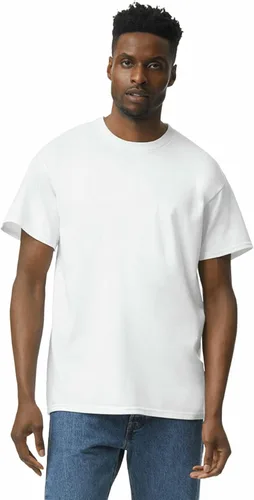Vista 61 de Gildan Camiseta de algodón pesado para adultos, estilo G5000, paquete múltiple Gris ceniza (paquete de 2)