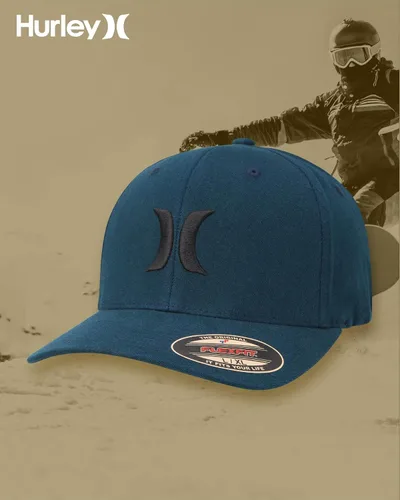 Vista 14 de Hurley Gorras para hombre - One & Only Flexfit Textures Cap - Sombreros ajustados para hombre, S-XL