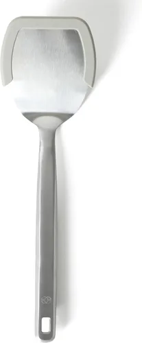 Vista 22 de Calphalon Espátula ranurada, espátula de cocina, espátula ranurada, girador de acero inoxidable con mango de silicona resistente al calor, espátula