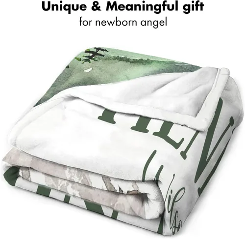 Vista 7 de Manta personalizada de ciervo alpino para bebé, manta personalizada para el cuarto de bebé, manta de vellón suave para la vida silvestre, ropa