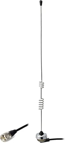 Vista 5 de HYS Antena amateur de doble banda NMO de 17.13 pulgadas VHF 144Mhz y UHF 430MHz para radios móviles de 6.6 ft 27.6 in con cable coaxial RG-58 de 13