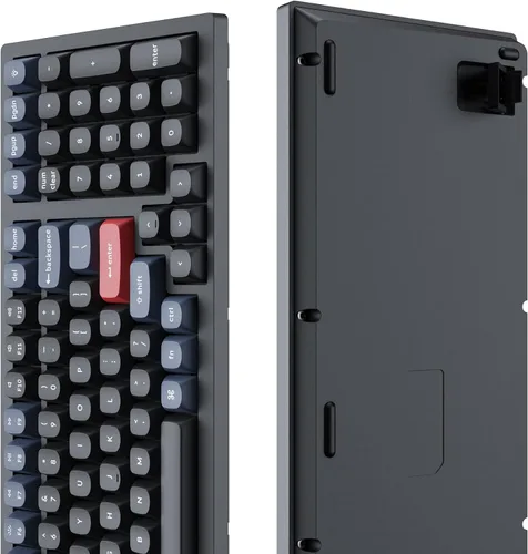 Vista 5 de Keychron Teclado mecánico personalizado K4 Pro con interruptor marrón K Pro intercambiable en caliente, QMK/VIA Macro programable Bluetooth