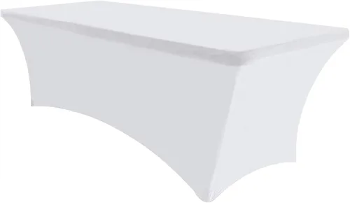 Vista 30 de Eurmax USA - Manteles rectangulares ajustables de elastano de 4 pies, mantel elástico para bodas, eventos o para decorar la mesa del patio
