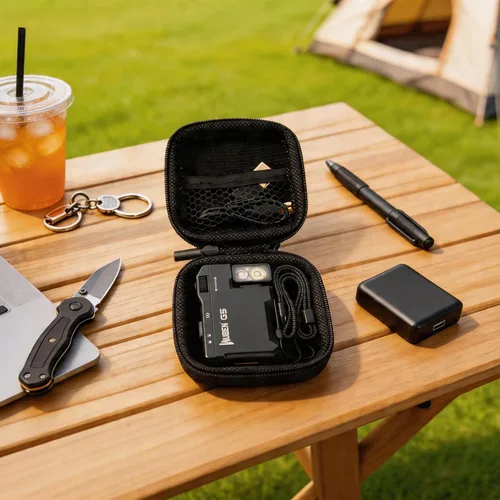 Vista 9 de WUBEN Funda de linterna G5, EDC portátil mini bolsa de la linterna, 2.953 Negro (caja G5)