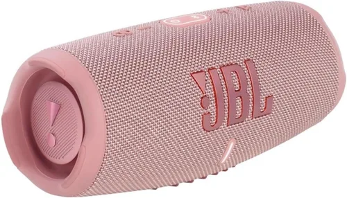 Vista 4 de JBL Charge 5 - Altavoz Bluetooth portátil con funda de viaje rígida Megen con IP67 impermeable y carga USB (rosa)