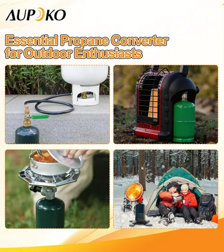 Vista 7 de Aupoko Manguera adaptadora de repuesto de propano de 36 pulgadas, manguera de extensión de propano con válvula de control de encendido y apagado