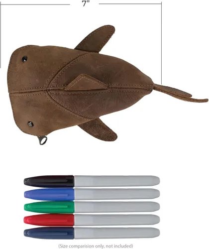 Vista 6 de Hide & Drink, Bolsa de monedas con cremallera, Estuche en forma de tiburón, Animales de peluche, Banco, Bolsa de cambio, Monedero para lápices