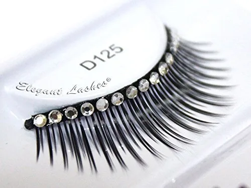Vista 3 de Elegant Lashes D125 (pestañas postizas voluminizadoras y alargadoras de diamantes de imitación)