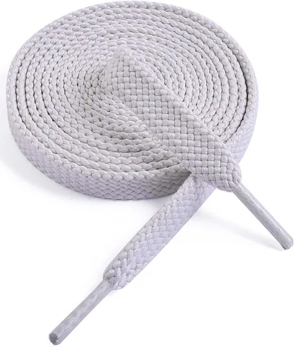 Vista 54 de VSUDO Cordones planos para tenis, cordones para tenis, cordones atléticos 01 Blanco