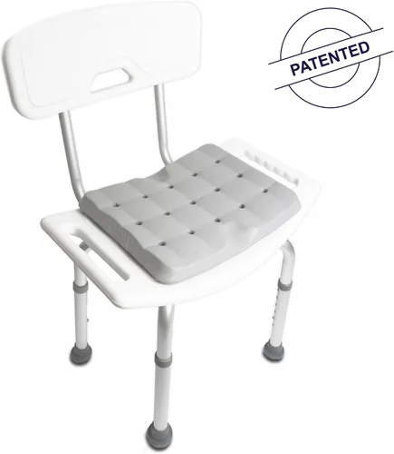 Vista 2 de KMINA Cojín de asiento de ducha, espuma impermeable ligera y antideslizante, almohadillas para rodillas para jardinería, patentado, fabricado