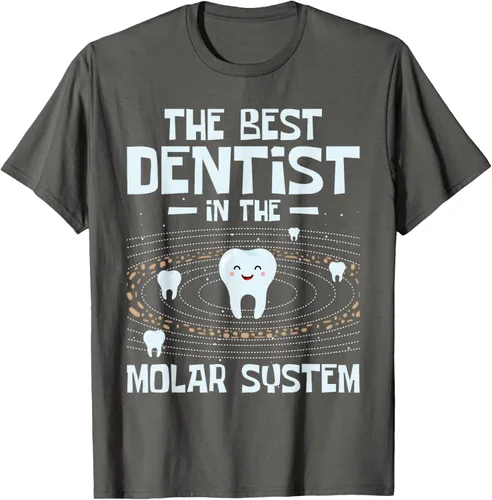 Vista 52 de El mejor dentista - Molar Teeth Dental Odontología DDS Camiseta Negro