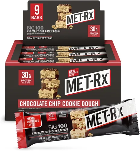Vista 14 de MET-Rx Big 100 barras de proteínas colosales, Blueberry Cobbler, barras de reemplazo de comidas, 4