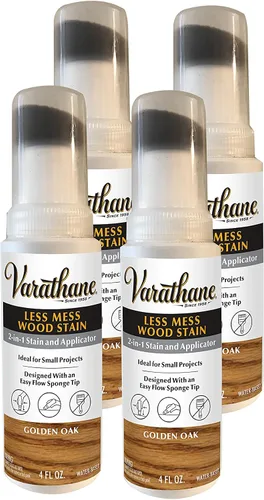 Vista 10 de Varathane 385685 Tinte para madera con menos desorden y aplicador, 4 onzas, Lavado blanco