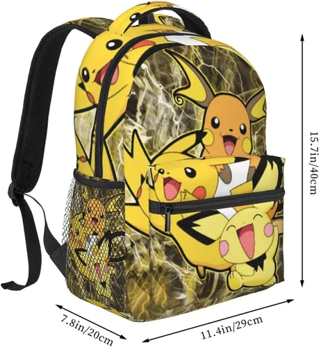Vista 2 de Mochila de dibujos animados linda PakeMo hija hijo casual duradera mochila portátil mochila multifuncional anime bolsas, Dibujos animados-2