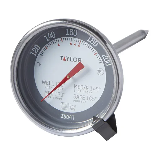 Vista 9 de Taylor Termómetro de 3 piezas, incluye 1 termómetro digital súper rápido y 2 termómetros analógicos para carne, aptos para horno, multicolor