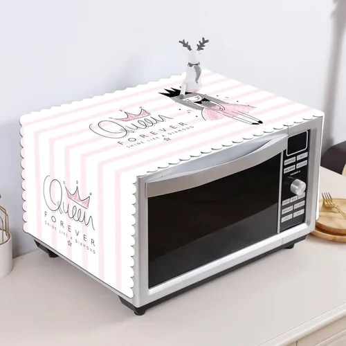 Vista 7 de HERCHR Cubierta de microondas, Cubierta de polvo de microondas Cubierta de horno de microondas Accesorios de microondas Cubierta protectora