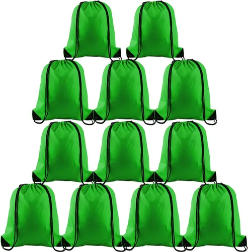 Vista 31 de KUUQA Mochila con cordón a granel, bolsas de almacenamiento para deporte, gimnasio, viajes, Negro, Viajar