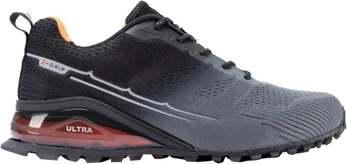 Vista 2 de Kricely Tenis de correr para hombre, para caminar, senderismo, tenis para hombre, tenis cruzado, tenis al aire libre, calzado casual