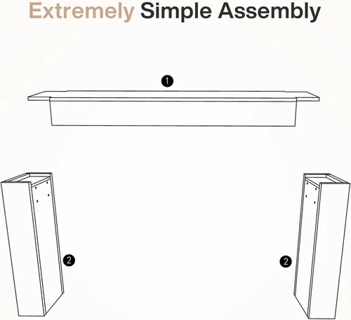 Vista 9 de Tribesigns Mesa de sofá consola de madera maciza de 63 pulgadas, mesa de entrada larga de granja detrás del sofá para sala de estar, entrada