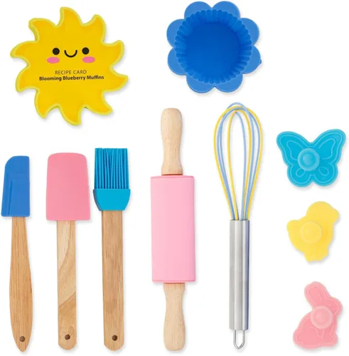 Vista 2 de Juego de 19 piezas para hornear de fiesta de jardín con recetas para niños