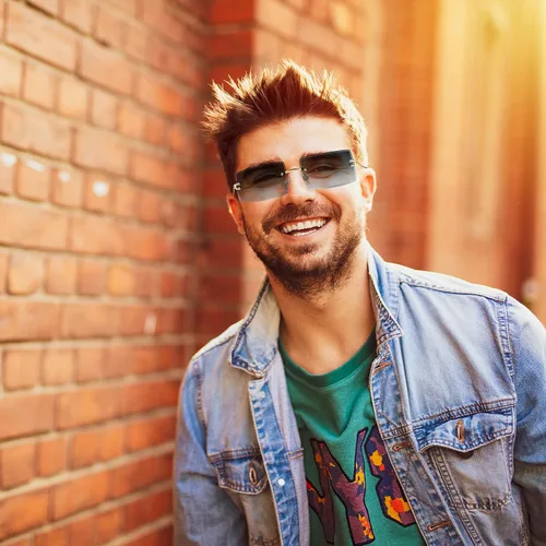 Vista 7 de URATOT Paquete de 4 lentes de sol rectangulares sin montura vintage sin montura retro gafas de sol con marco de metal para hombres y mujeres