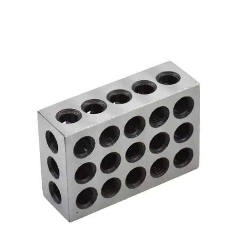 Vista 5 de 1 par de 1-2-3 bloques emparejados par con 23 agujeros de precisión Machinist Fresado 0.0002 in apto para fresadora plantilla
