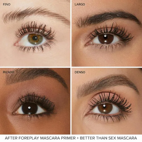 Vista 5 de Too Faced Better Than Sex Foreplay Mascara Primer Waterproof Eyelash Primer for Volume and Length Nourishing Argan Oil + Grape Seed Oil Formula