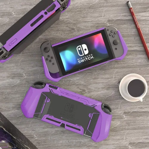 Vista 8 de Mumba - Funda compatible acoplable con Nintendo Switch Blade Series de poliuretano termoplástico con agarre ergonómico y cómodo