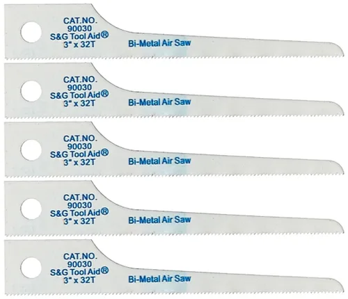 Vista 2 de S&G Tool Aid (90000) Hojas de sierra de aire recíproco, paquete de 5