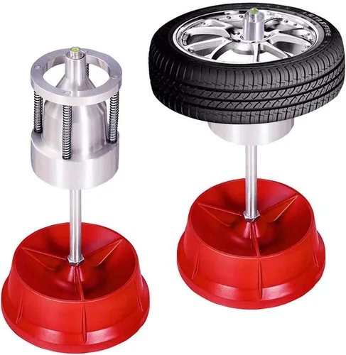 Vista 2 de Balanceador de rueda de burbujas portátil con máquina de equilibrio estático de nivel de burbuja Cambiador de neumáticos Equilibrador de reparación