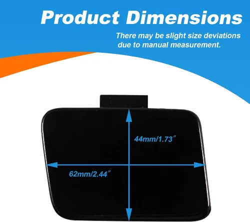 Vista 6 de Tapa de gancho de remolque de parachoques delantero para Audi A4 B6 2003-2005 8E0807241 (negro, lado derecho del pasajero)