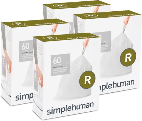 Vista 34 de simplehuman Forro para bote de basura de ajuste personalizado, 45 litros/12 galones, 20 unidades (paquete de 2)