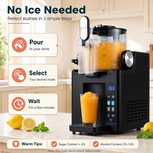 Vista 5 de DORTALA Máquina de granizado de 68 oz con 4 presets